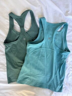 lululemon athletica Tank Tops in Teal & Aqua Blue